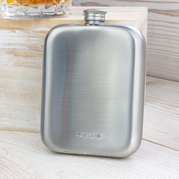 Personalised Distressed Cushion Hip Flask
