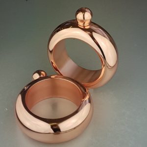 Personalised Ladies' Copper Bangle Hip Flask