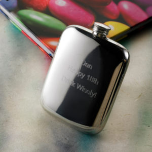 Free Delivery and Engraving 4oz Cushion Hip Flask